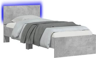 vidaXL Estructura De Cama Gris Hormig&oacute;n 80 X 200 Cm Vidaxl