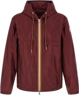 Moncler Maroon Solid Hood Jacket
