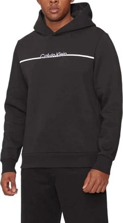 Calvin Klein Logo Hoodie - Heren - Hoodies - Zwart - XS - Katoen - Hoodies & sweatvesten