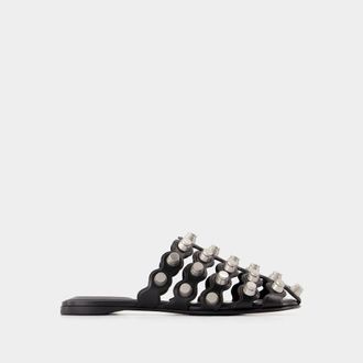 Alexander Wang Rexa Cage Slide Platte Schoenen