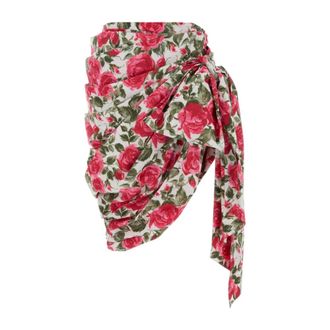 Chlo&eacute; Printed Poplin Skirt - female - Chlo&eacute; - Short Skirts - Multicolor - XS - Skirts