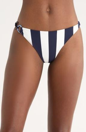 Reiss Bridgette Bikini Bottoms in Navy/brown at Nordstrom Rack, Size 6 Us / 10 Uk
