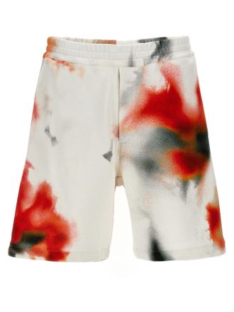 Alexander McQueen Mcqueen Obscured Flower Bermuda Shorts