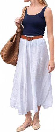 Mersea Hermosa Maxi Skirt In White