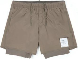 SATISFY Tech Silk 8 Shorts - Heren - Korte Broeken - Bruin - S - Korte Broeken
