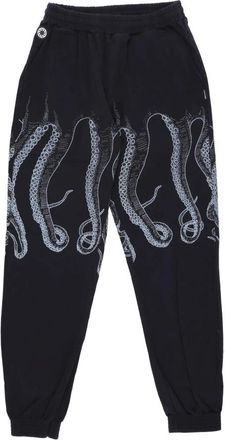 Octopus Zwarte Jogger Broek met Elastische Taille - Heren - Sweatpants - Zwart - L - Katoen - Broeken