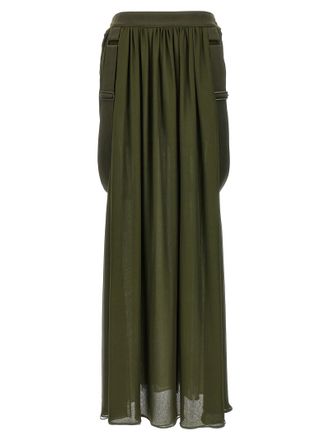 Max Mara Bicolor Silk Mini Womens Skirt