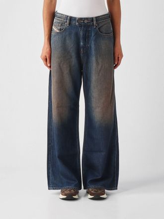 Diesel Jeans wide leg 1996 D-Sire oversize in denim candeggiato con effetto usurato