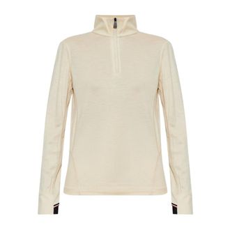 Moncler Performance & Style Trui - Dames - Sport - Beige - Maat: L Zijde