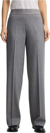 Joop Pantalones Rectos con Cinturilla de Logo - Trousers - Mujer - Gris - XL