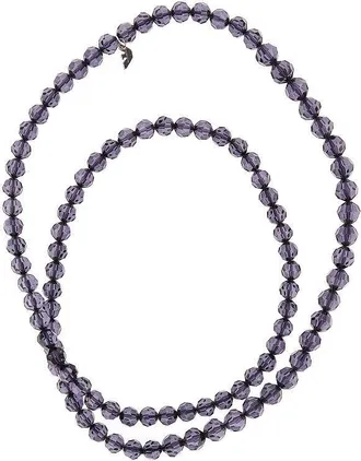 Emporio Armani Multifaceted beads long necklace Woman One Size
