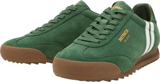 Patrick Mens Dijon Su&egrave;de Hardloopschoenen (Donkergroen/Off White)