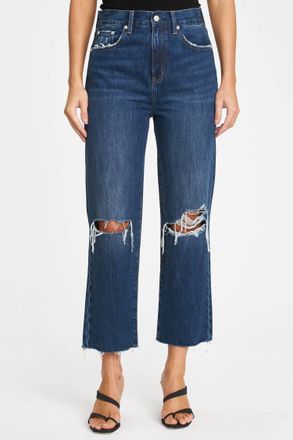 Pistola Denim Cassie Super High Rise Straight Crop Jean In Motive