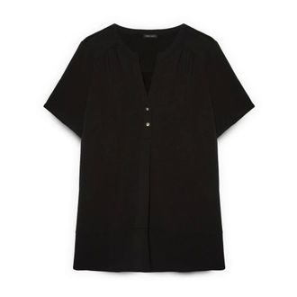 Fiorella Rubino Dames, Blouses & Shirts, Zwart, Maat: XS Poliester