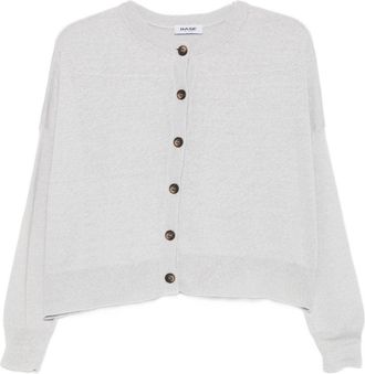 base Basis vest van linnen en katoenmix