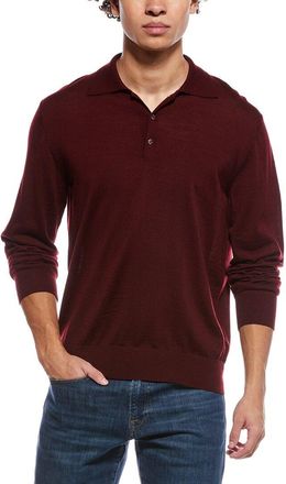Eton Fine Knit Wool Polo Shirt