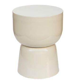 Moloo Mesa auxiliar baja de acero lacado Ivory