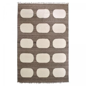 Un amour de tapis Alfombra de dormitorio de lana tejida a mano, beige 120x180
