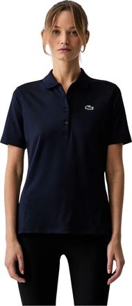 Lacoste Slim Fit UV Protect Stretch Golf Polo - Dames - Tops - Blauw - Maat: L Taf