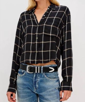 Rails Malin Shirt In Onyx Sand Birch