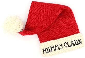 Loud Elephant Hand Knitted Wool Christmas Beanie Hat - Mummy Claus
