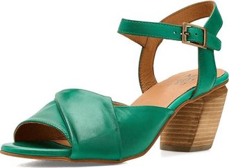 Miz Mooz Attie Heeled Sandals Womens Sandals Emerald : EU 42 (US Womens 10.5-11) B - Medium, Leather