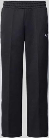Puma Straight Fit Sweatpants mit Logo-Stitching Modell Always On in Black, Gr&ouml;&szlig;e XXL