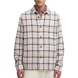 Barbour Vennel Texture Tartan Overshirt in Oban Mist Tartan at Nordstrom, Size Xxx-Large