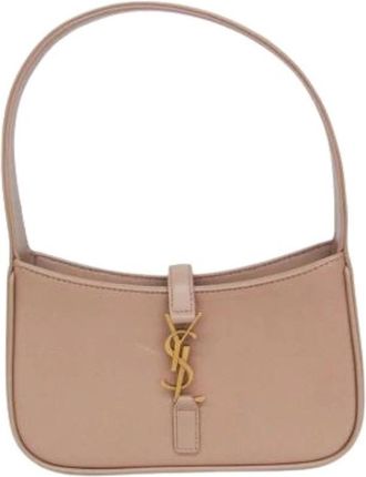 Saint Laurent Pre-owned LE 5 &Agrave; 7 710318 Handtas - Dames - Vintage Schoudertas - Roze - ONE Size - Leer - Vintage