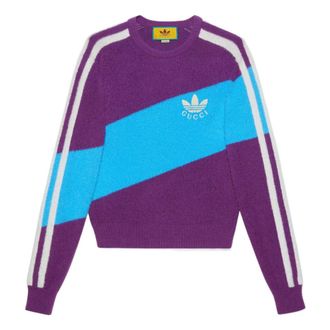 Gucci x adidas Wool Sweater Purple Light Blue 723092-XKCTZ-5998