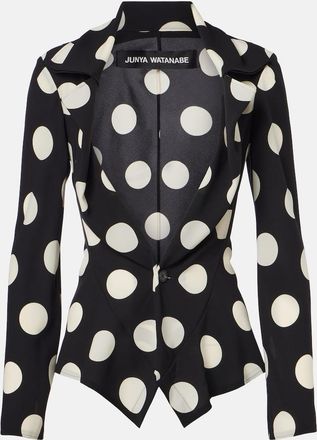 Junya Watanabe Polka-dot georgette blazer