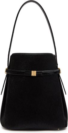 Toteme Belted Calf-hair Bucket bag - Black - One Size
