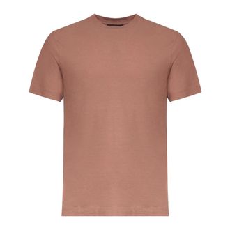 Zanone T-Shirts, male, Pink, Size: 4XL Crew Neck T-Shirt