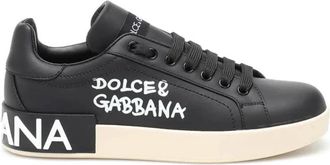 Dolce & Gabbana Slippers - Heren - Sneakers - Zwart - 40 1/2 EU - Schoenen