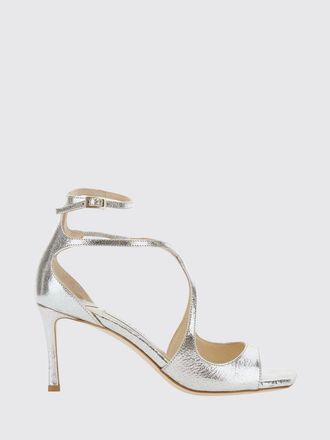 Jimmy Choo London Heeled Sandal Woman color Silver