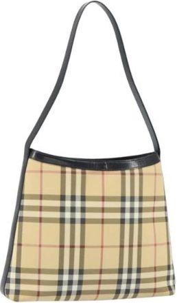 Burberry Pre-owned Shoulder Bags, female, Beige, Size: ONE SIZE Pre-owned Plastic Shoulder Bag