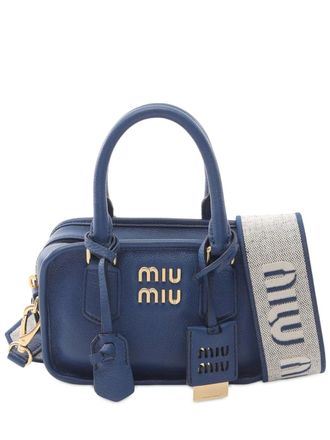 Miu Miu 2010-2025 Leather Arcadie crossbody bag - women - Calf Leather/Leather - One Size - Blue