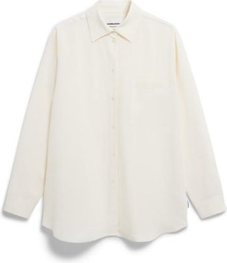 Armedangels Maalgaa Lino Bluse f&uuml;r Damen | wei&szlig;