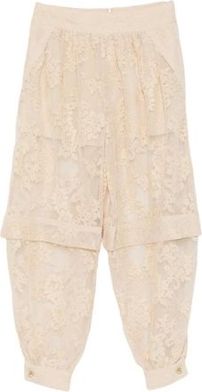 Zimmermann Luna Lace Floral Trousers
