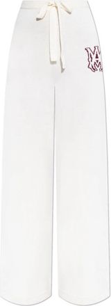 Amiri Wollen broek - Dames - Wijde Broeken - Beige - S - Wol - Broeken