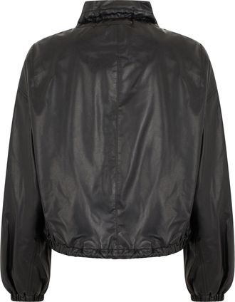 Isabel Marant Womens Synthetic Leather Jacket Black Polyester