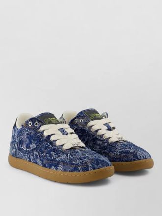 Ganni tapestry cotton sneakers low top design