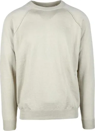 Original Vintage Vintage Stijl shirt - Heren - Sweatshirts - Beige - L - Katoen - Hoodies & sweatvesten