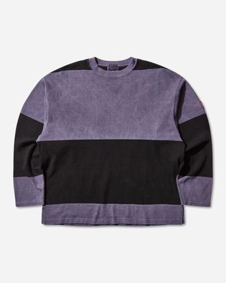 Cav Empt Men s Overdye Stripe Longsleeve T-Shirt Purple