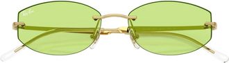Ray-Ban Arista Zonnebril - unisex - Accessoires - Groen - Maat: 55 MM
