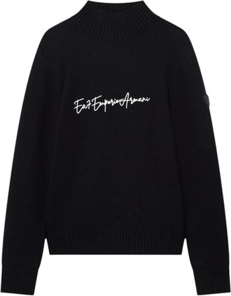 Emporio Armani Maglione a collo alto Regular Fit - - Knitwear - Donna - Nero - L