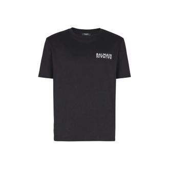 Balmain Logo Print T Shirt