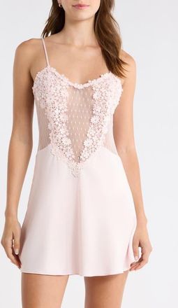 Flora Nikrooz Showstopper Chemise in Misty Pink at Nordstrom, Size X-Small