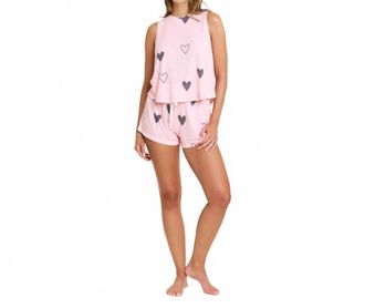 Honeydew Intimates Star Seeker Tank Shortie Set In Dusty Hearts