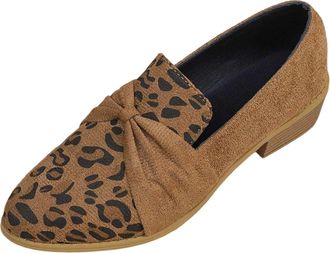 Generic Elegant Pointed Toe Low Heel for Women with Decorative Bow Detail Comfortable Daily Wear Footwear Ideal and Casual Outings (Brown, 6.5)